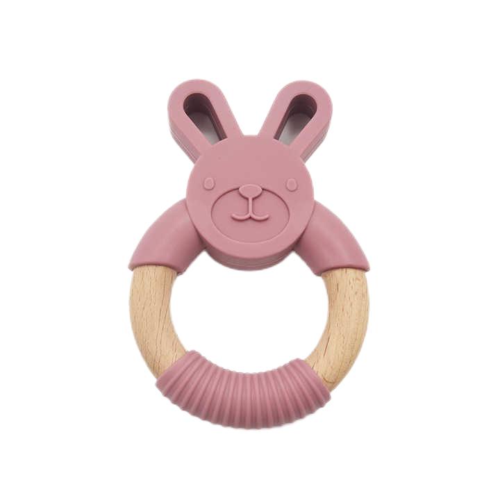 Beech Wood Bunny Teether: Natural and Safe Teething Solution for Babies