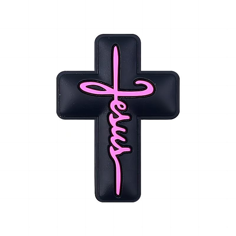 Perles en Silicone Croix pour Créations Spirituelles