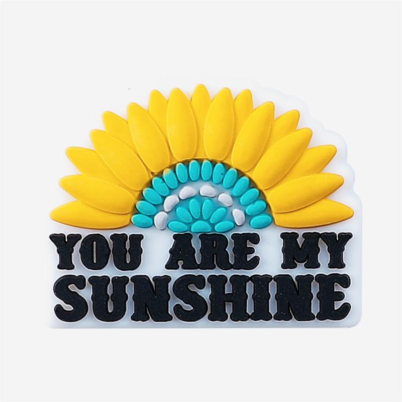 large sunflower silicone beads