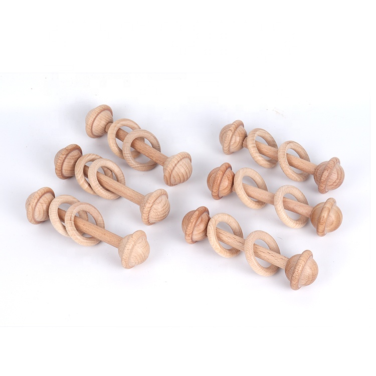 beach wood rattle