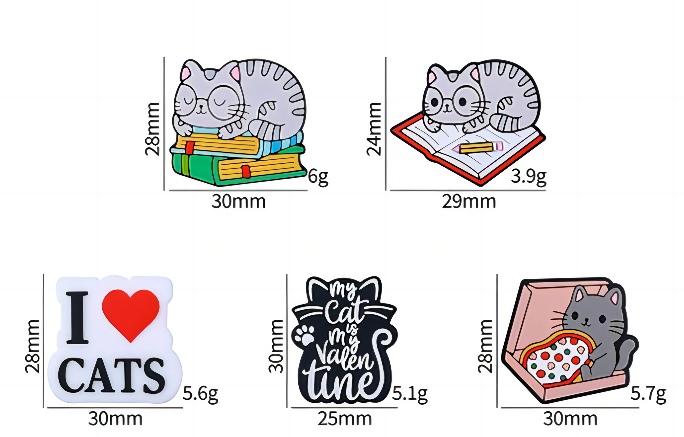 animal soft silicone beads shaped